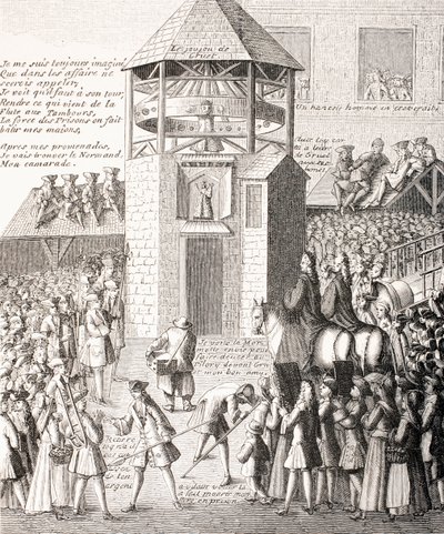 A Pillory in 18th Century Paris by French School